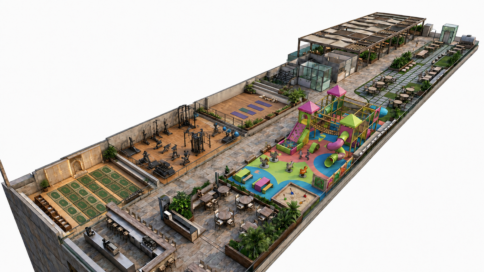 IRIS Tower rooftop amenities