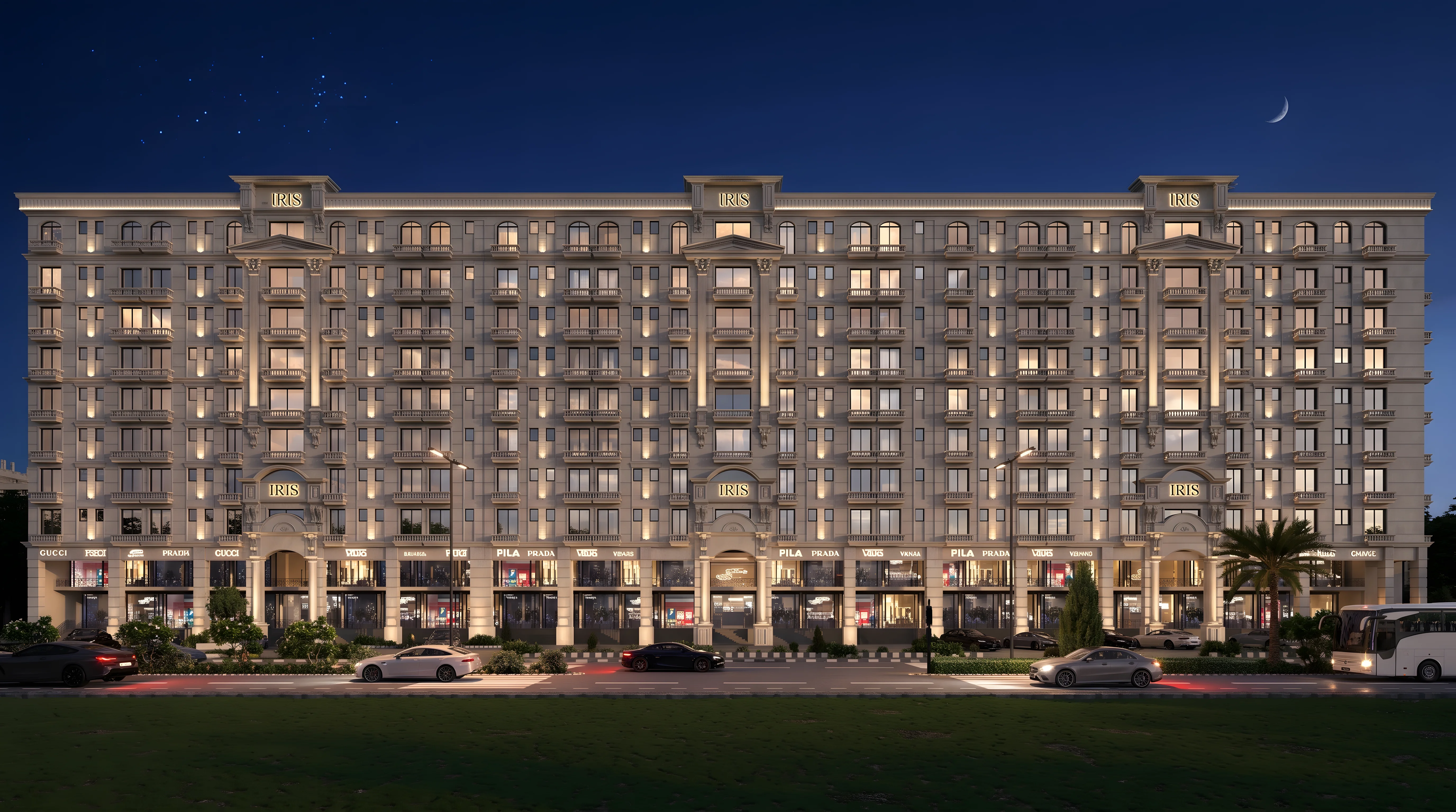 IRIS Tower front elevation
