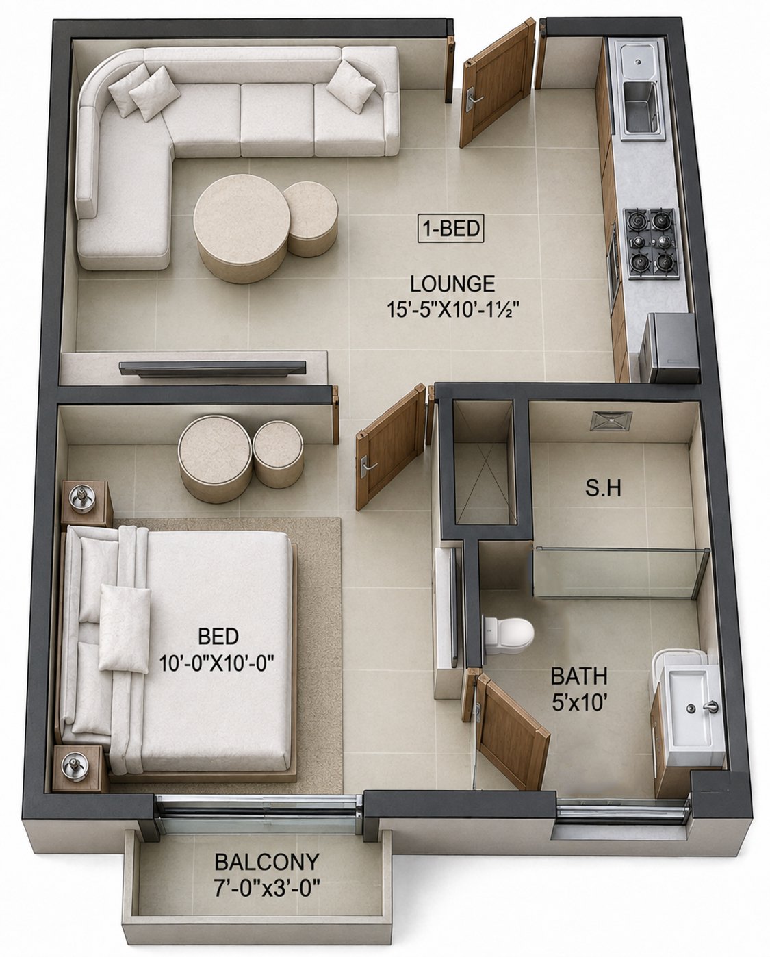 IRIS Tower ONE BED